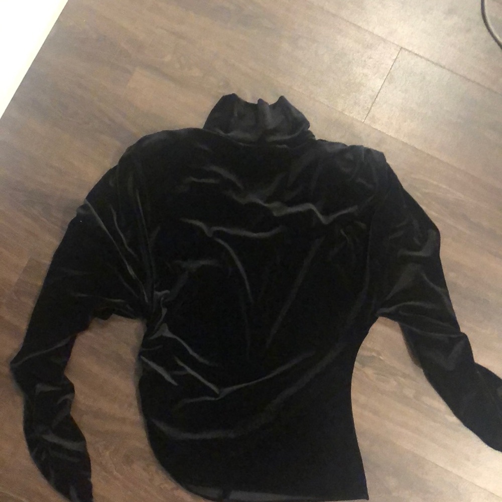 Black velvet top